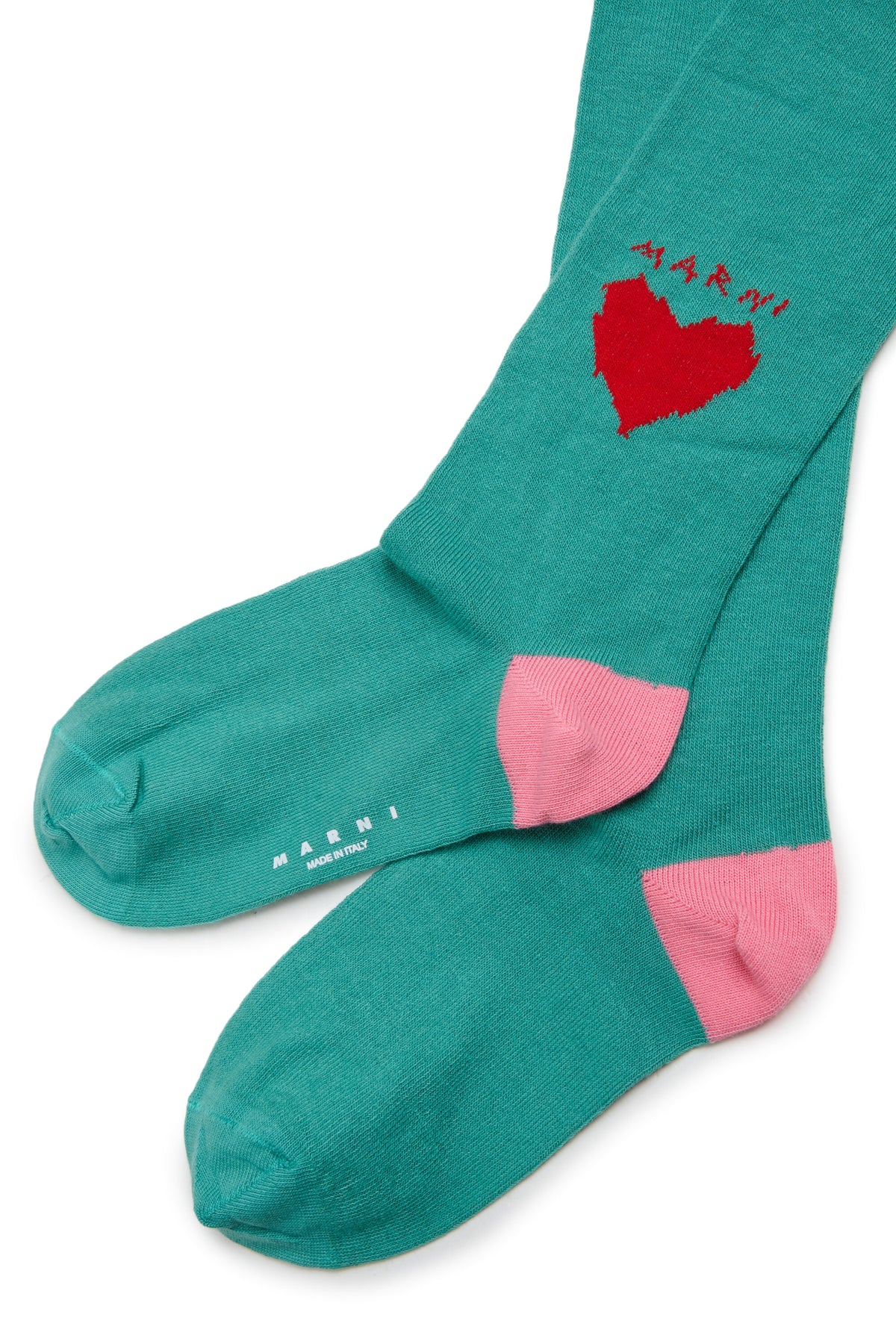 Calze con cuore e logo