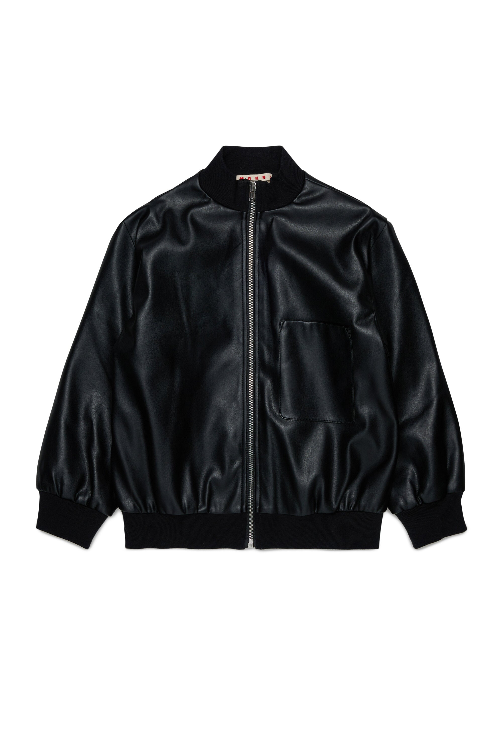 Bomber jacket with printed logo
