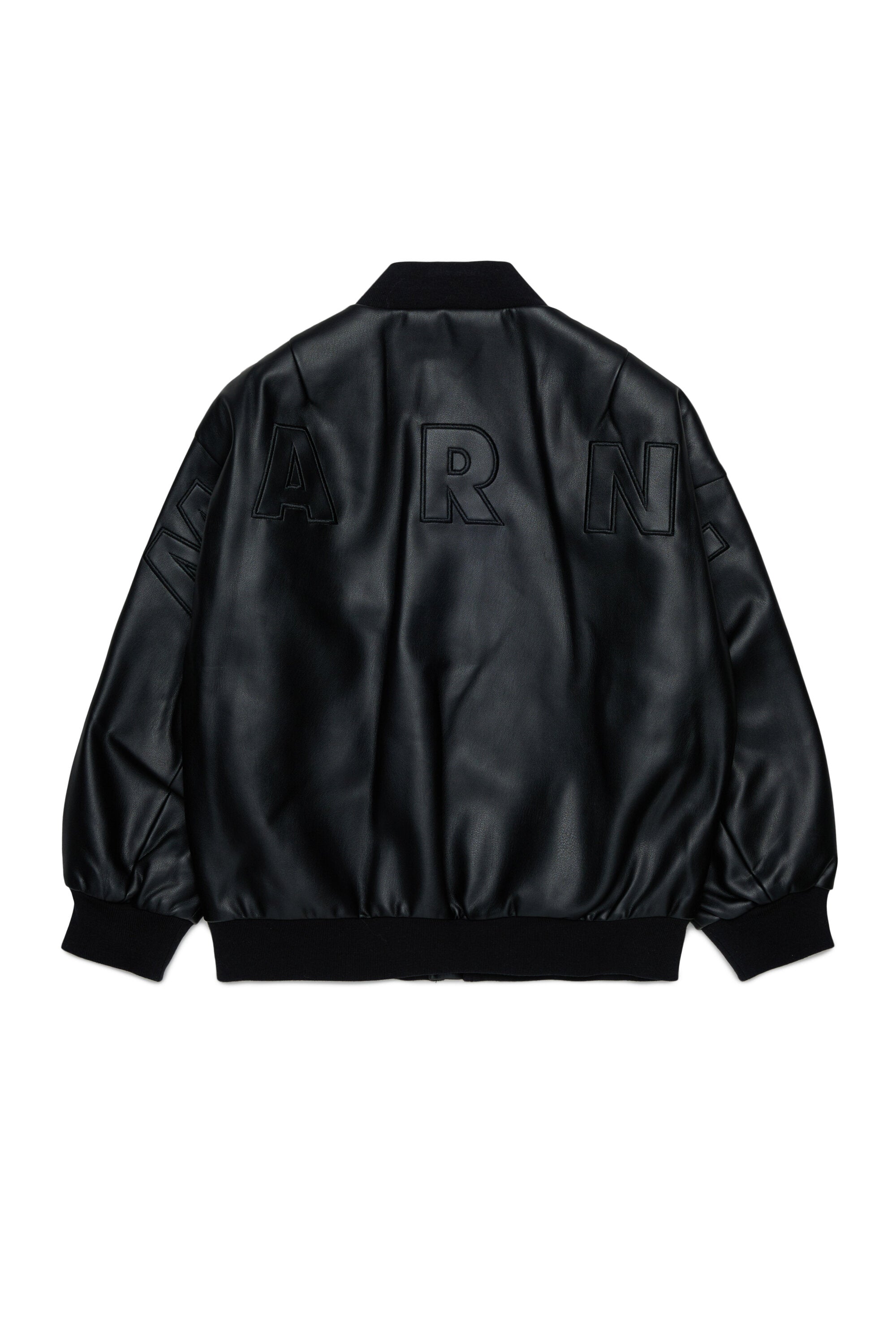 Bomber jacket with printed logo