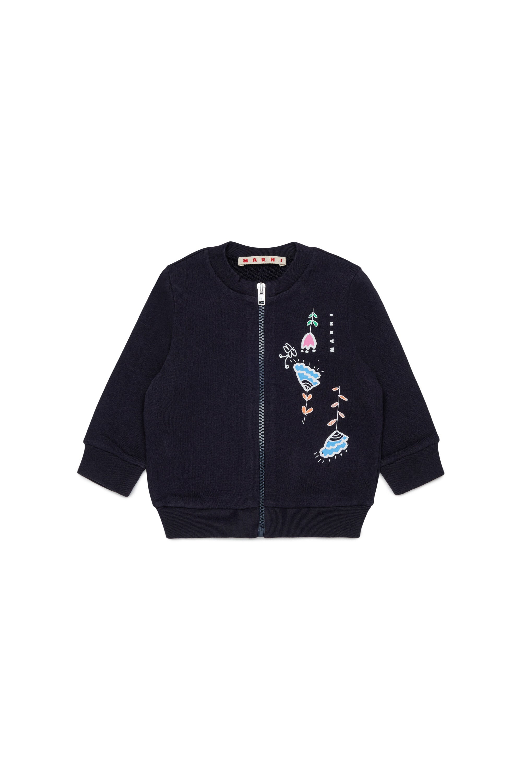 Sudadera con cremallera y logo