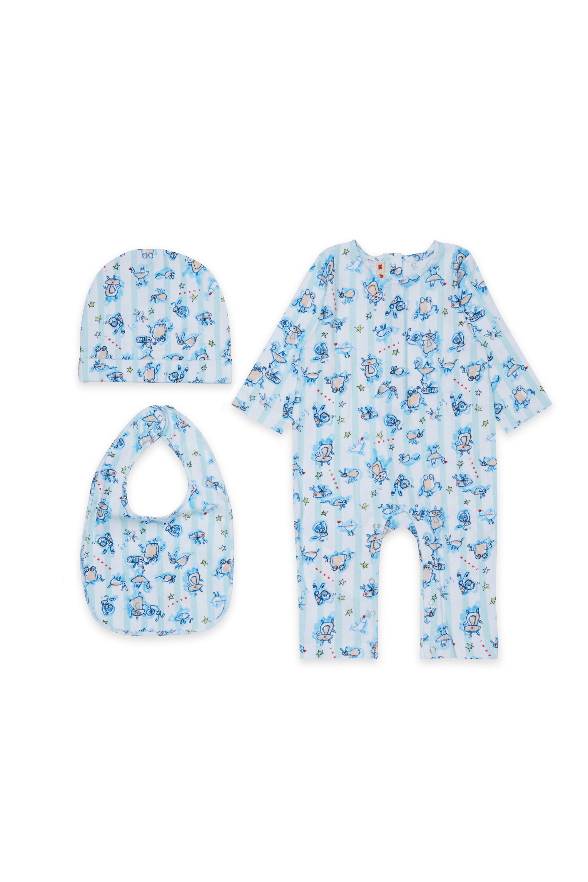 Baby-Set mit Allover-Print