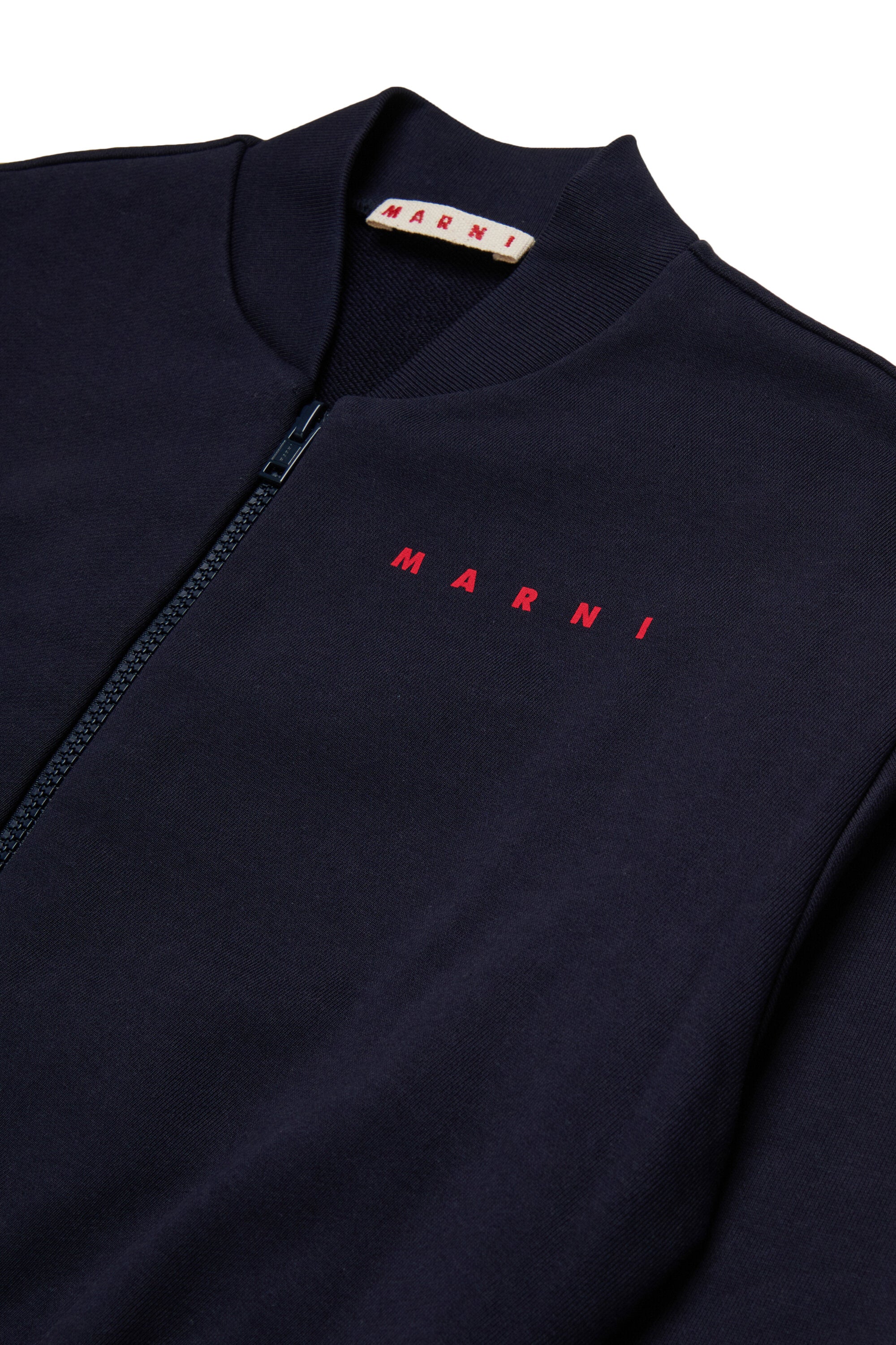 Zip-up sweatshirt with logo