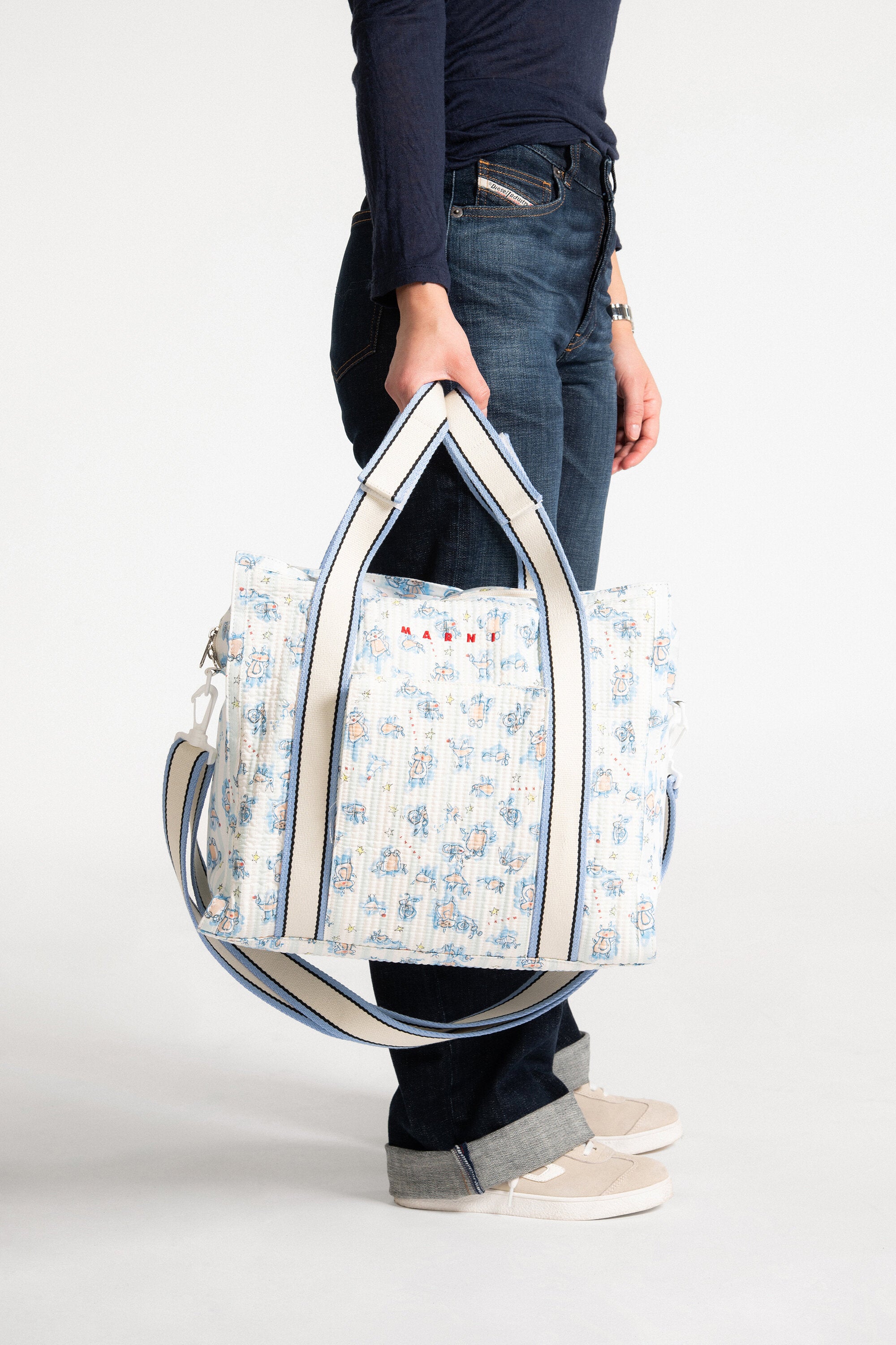 Borsa fasciatoio con fantasia allover