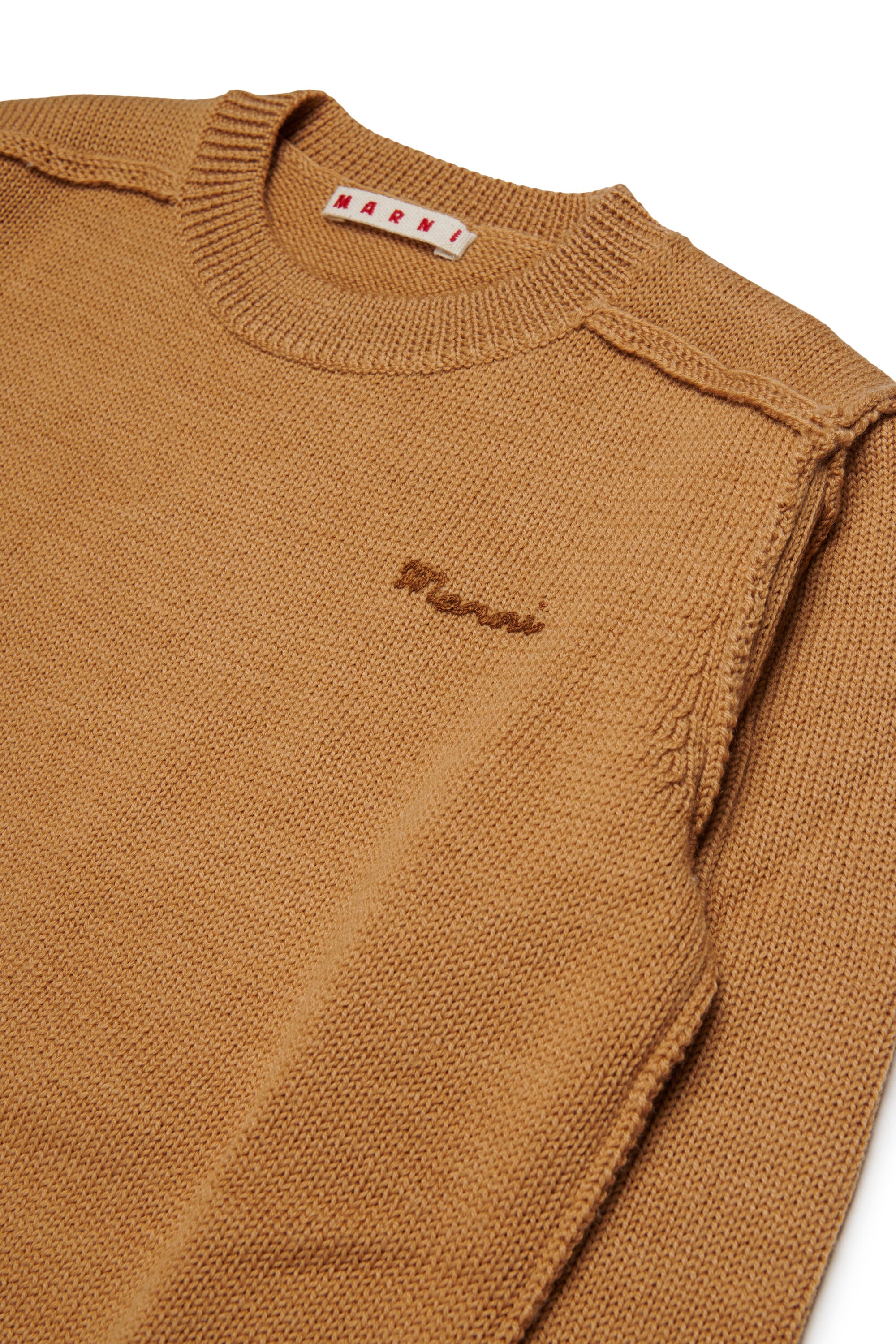 Crew-neck pullover with logo