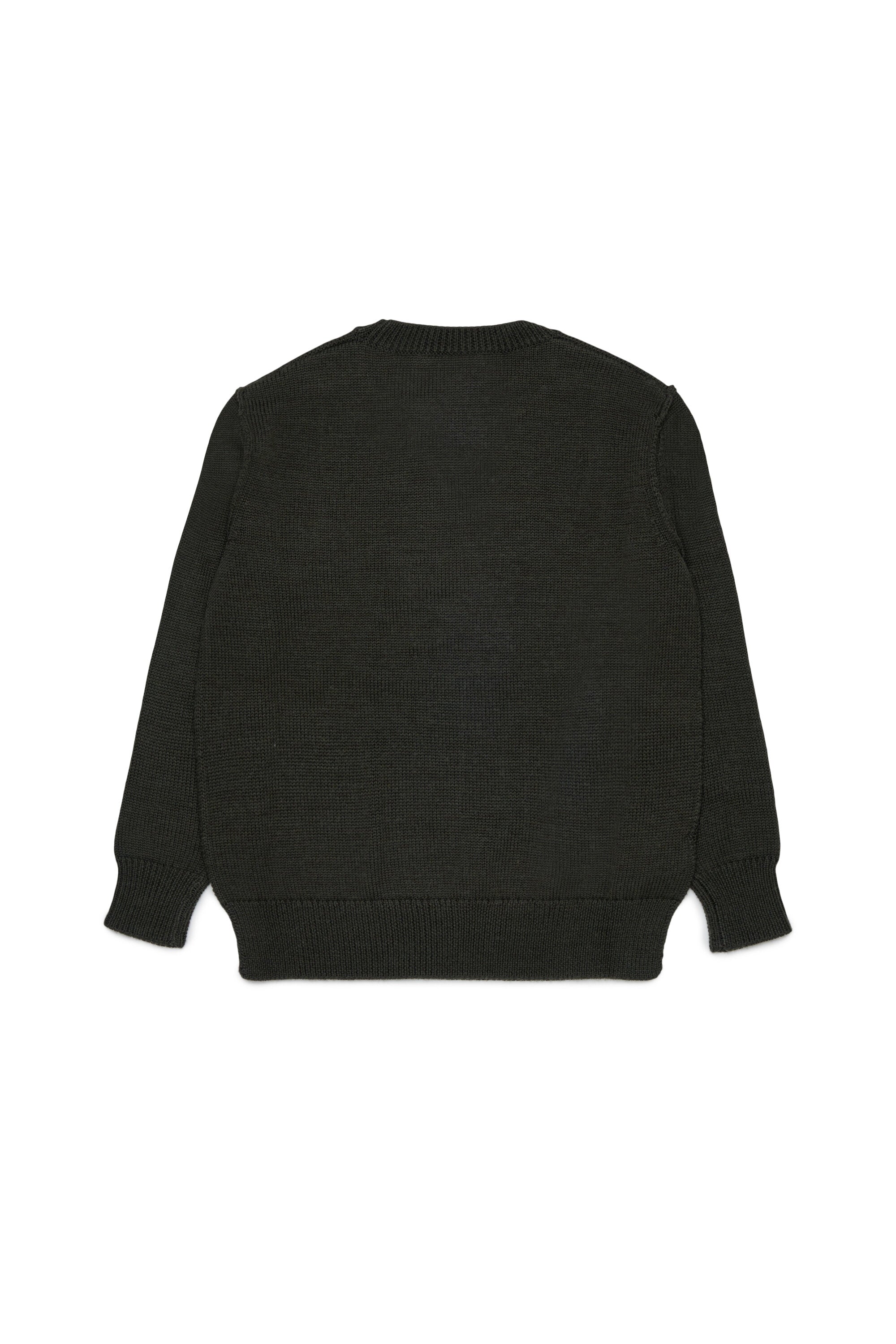 Rundhals-Pullover mit Logo