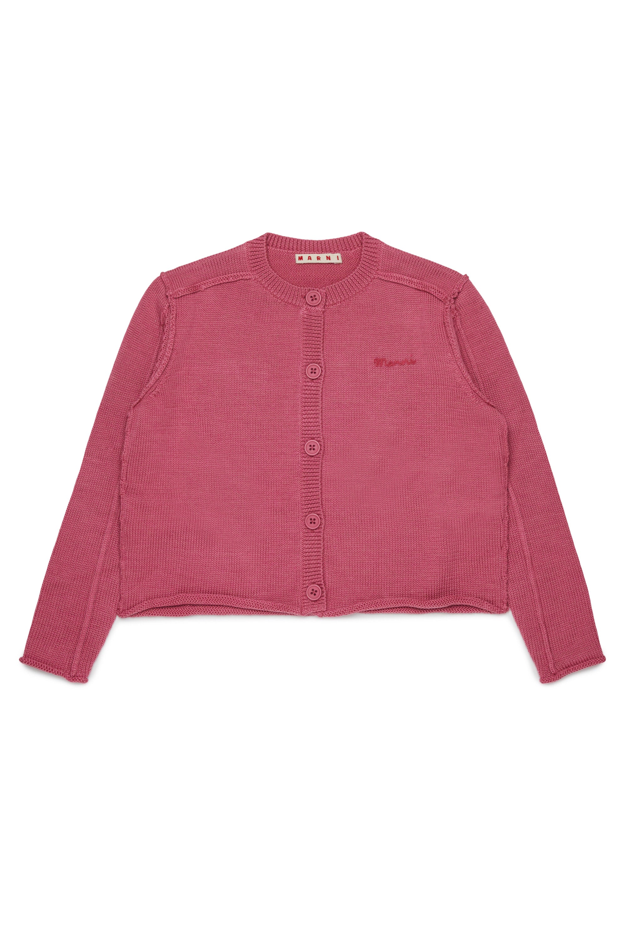 Knitted cardigan with logo