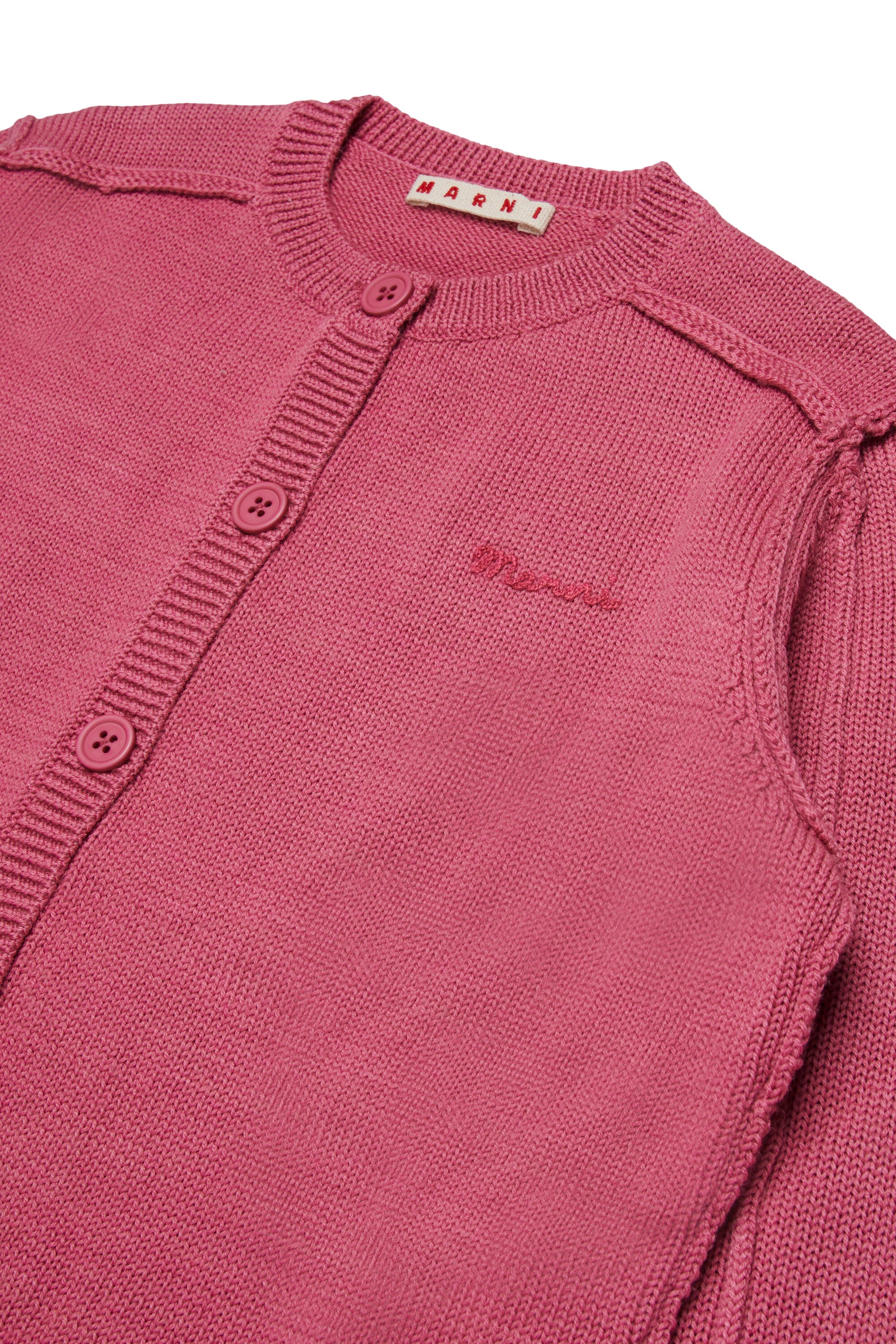 Knitted cardigan with logo