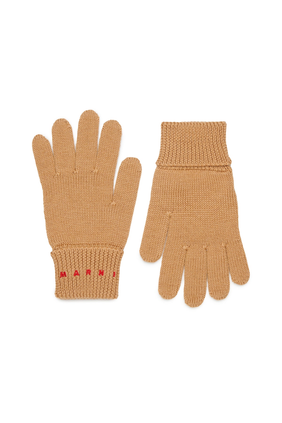 Gants en maille avec logo
