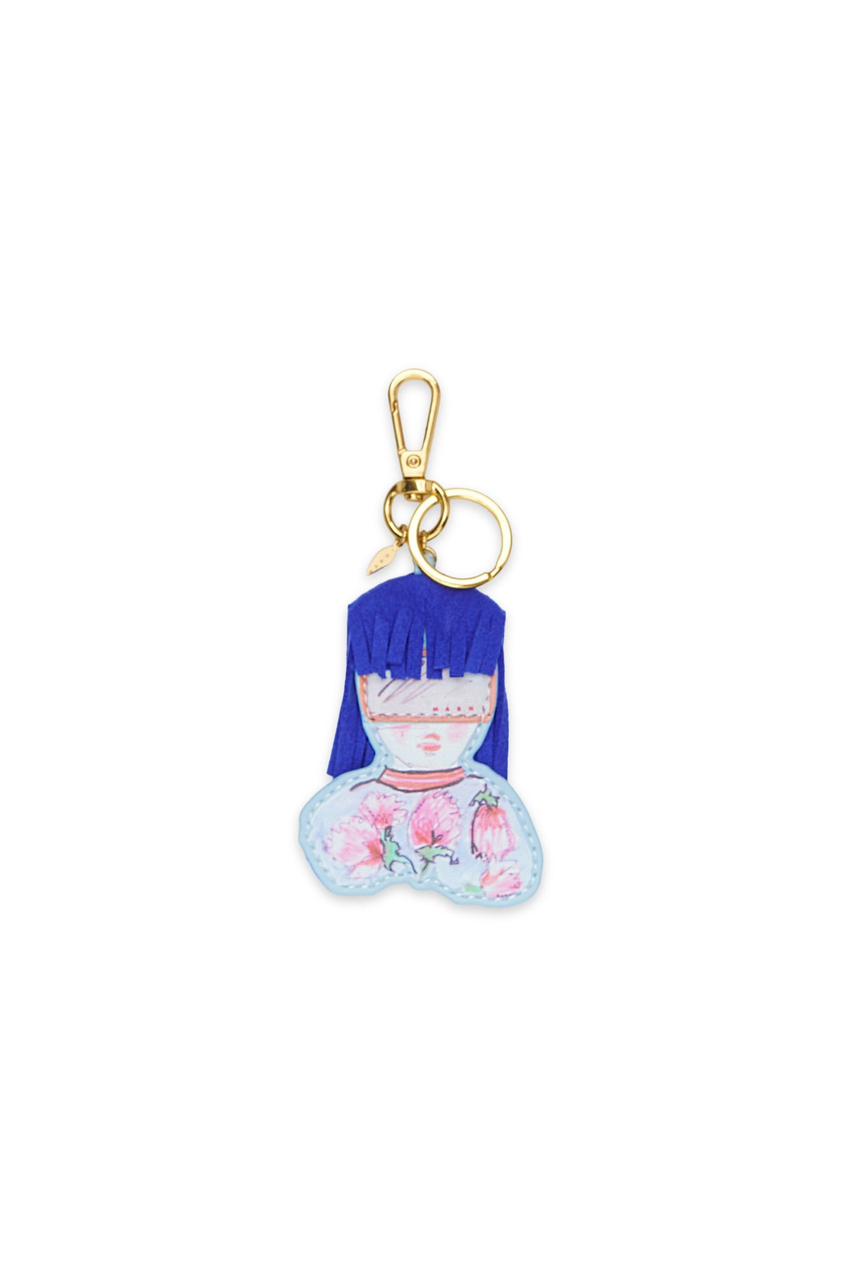Charm figurina con stampa floreale