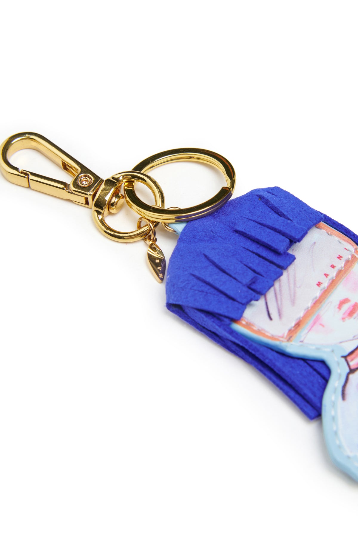 Charm figurina con stampa floreale