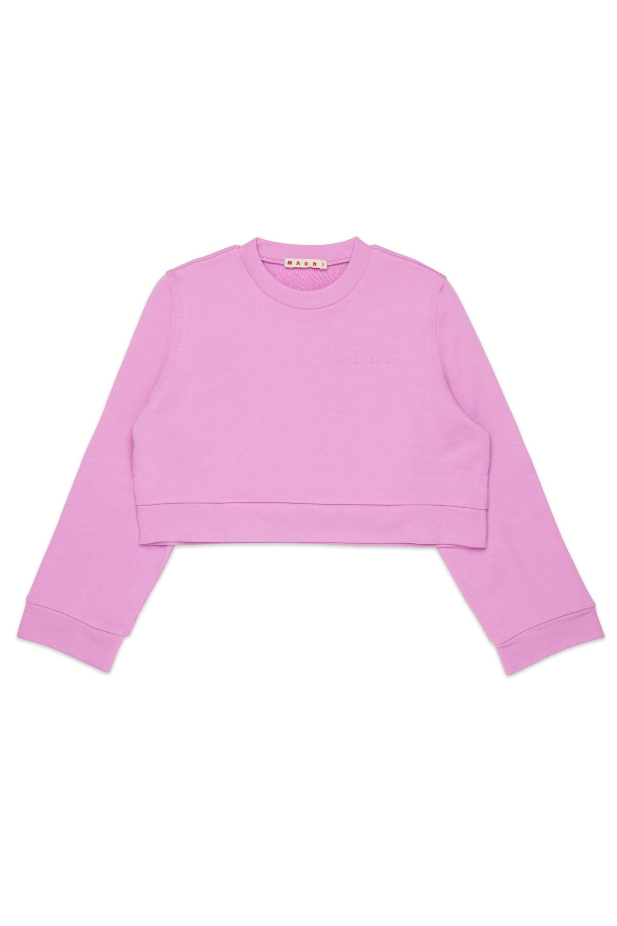 Sweat-shirt col rond avec logo en relief