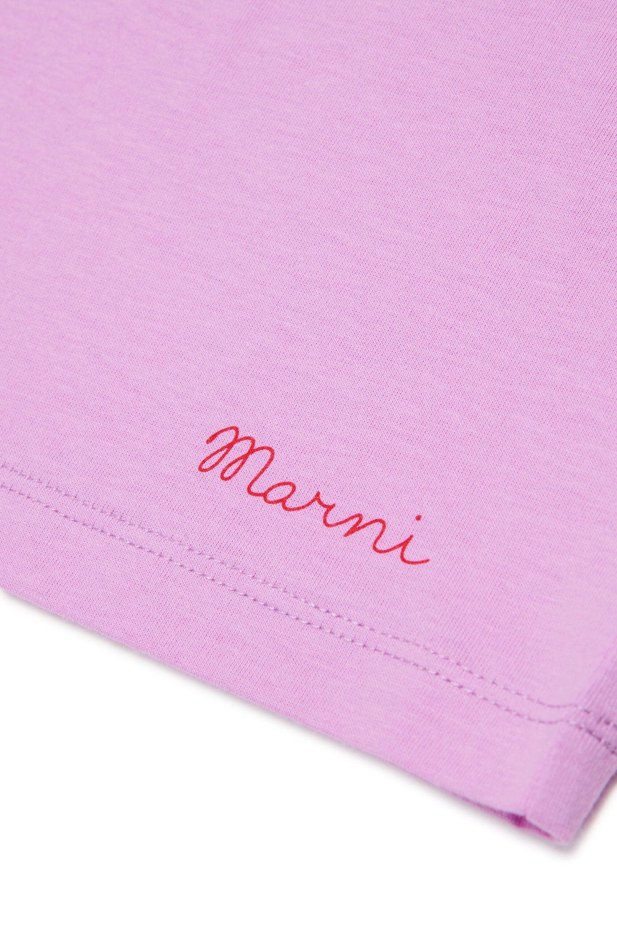 T-shirt with embroidered logo on hem