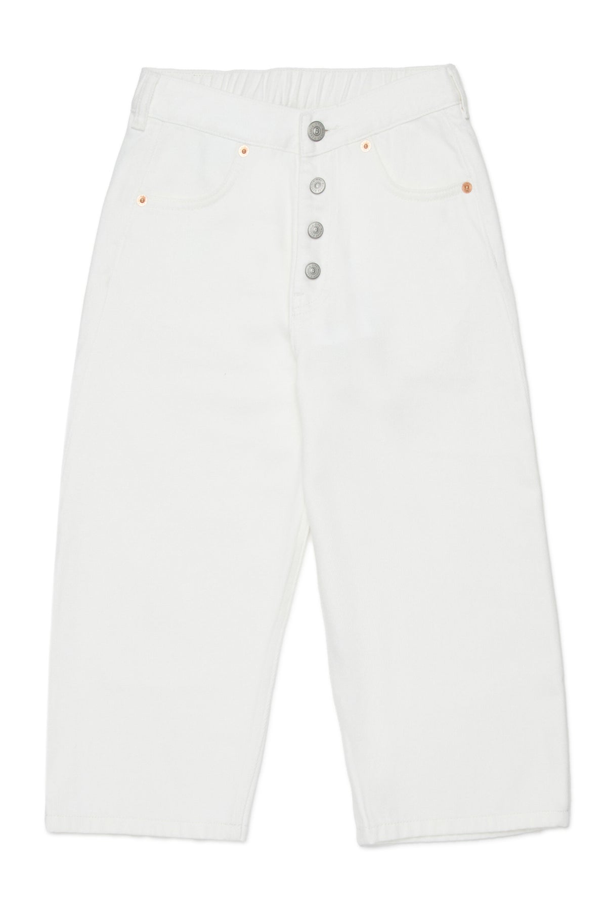 Jeans regular blancos de cinco bolsillos