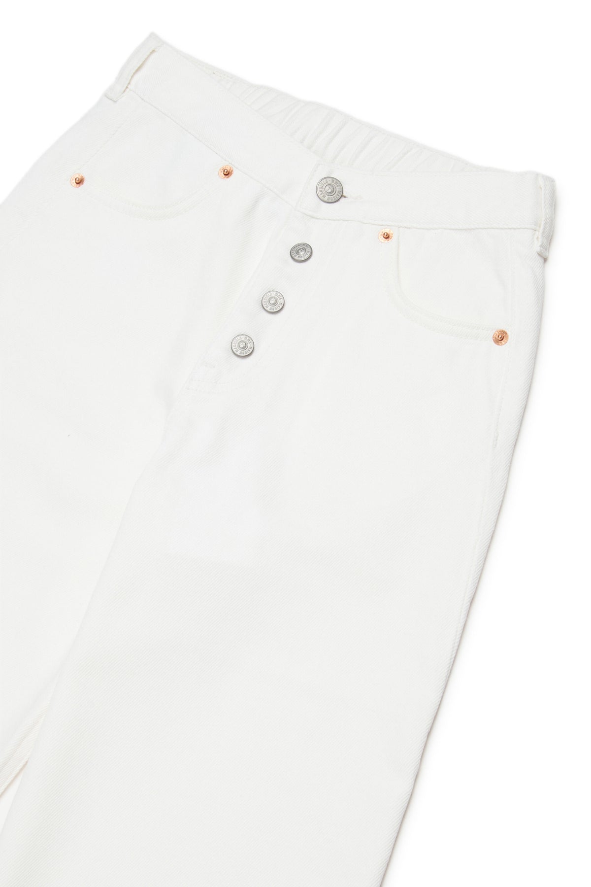 Jeans regular blancos de cinco bolsillos