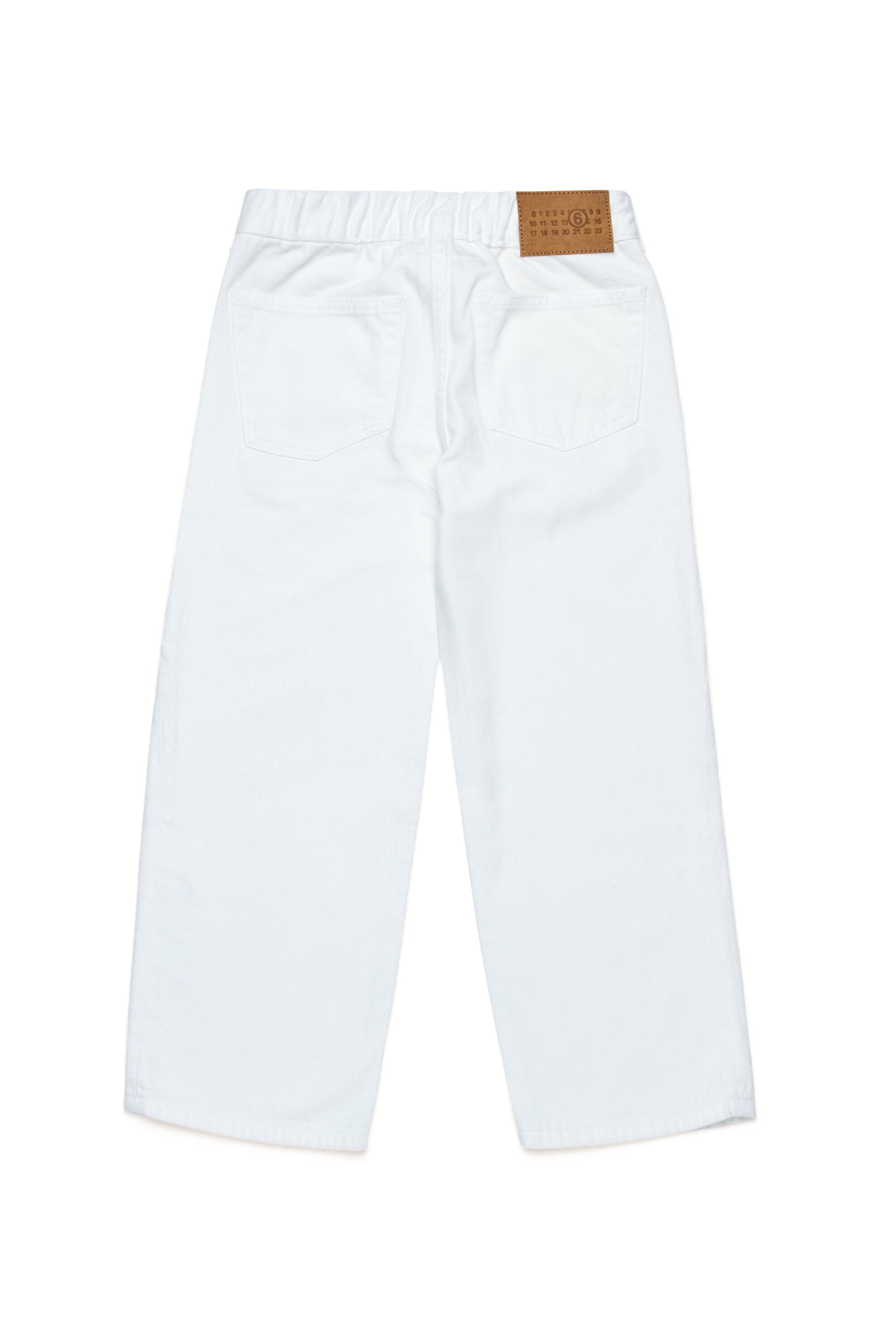 Jeans bianco con logo
