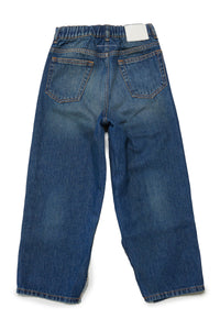 Jeans sfumato con splits