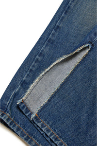 Jeans sfumato con splits