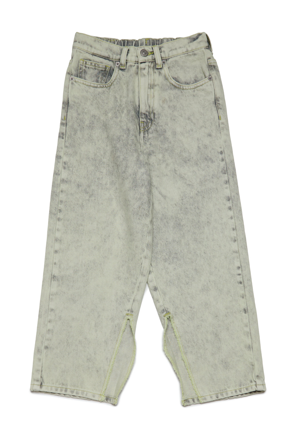 Jeans effetto vintage con splits