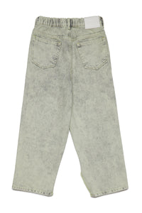 Vintage effect jeans with splits