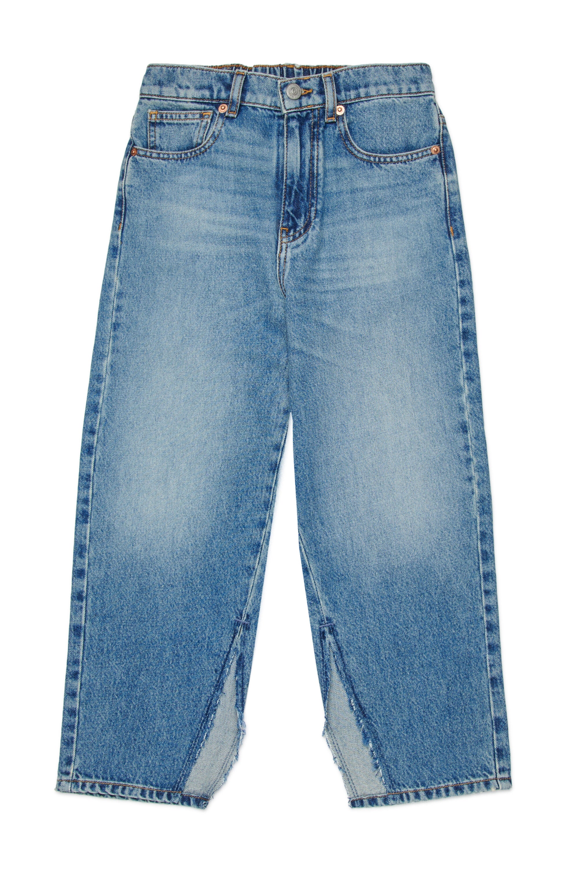Regular-Jeans mit heller Waschung