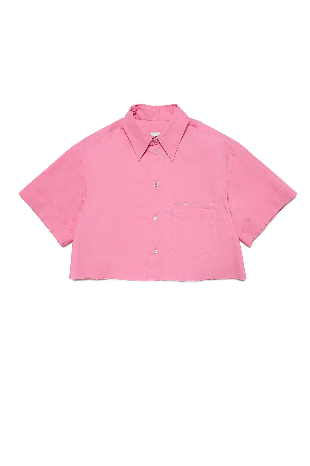 Camicia cropped formale in popeline