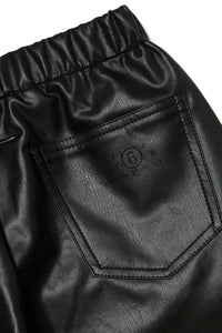 Fake leather pants