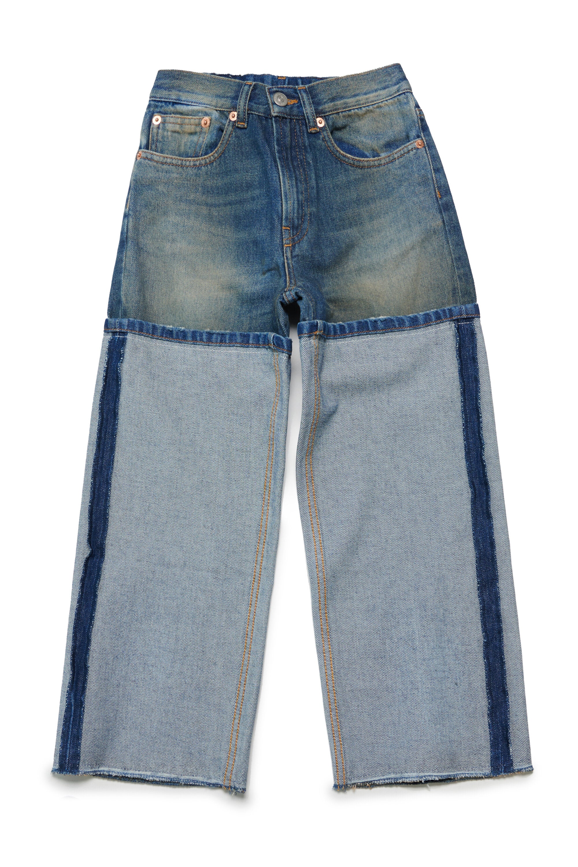 Re-cut shaded jeans