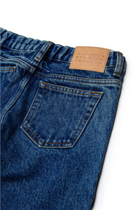 Jeans bootcut blu medio