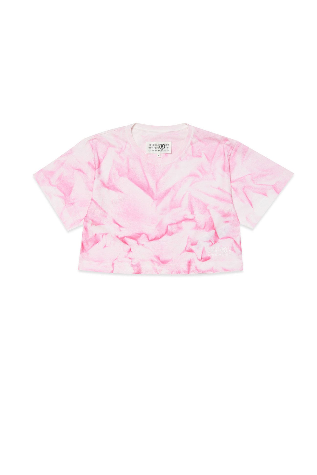 Spray effect cropped t-shirt 