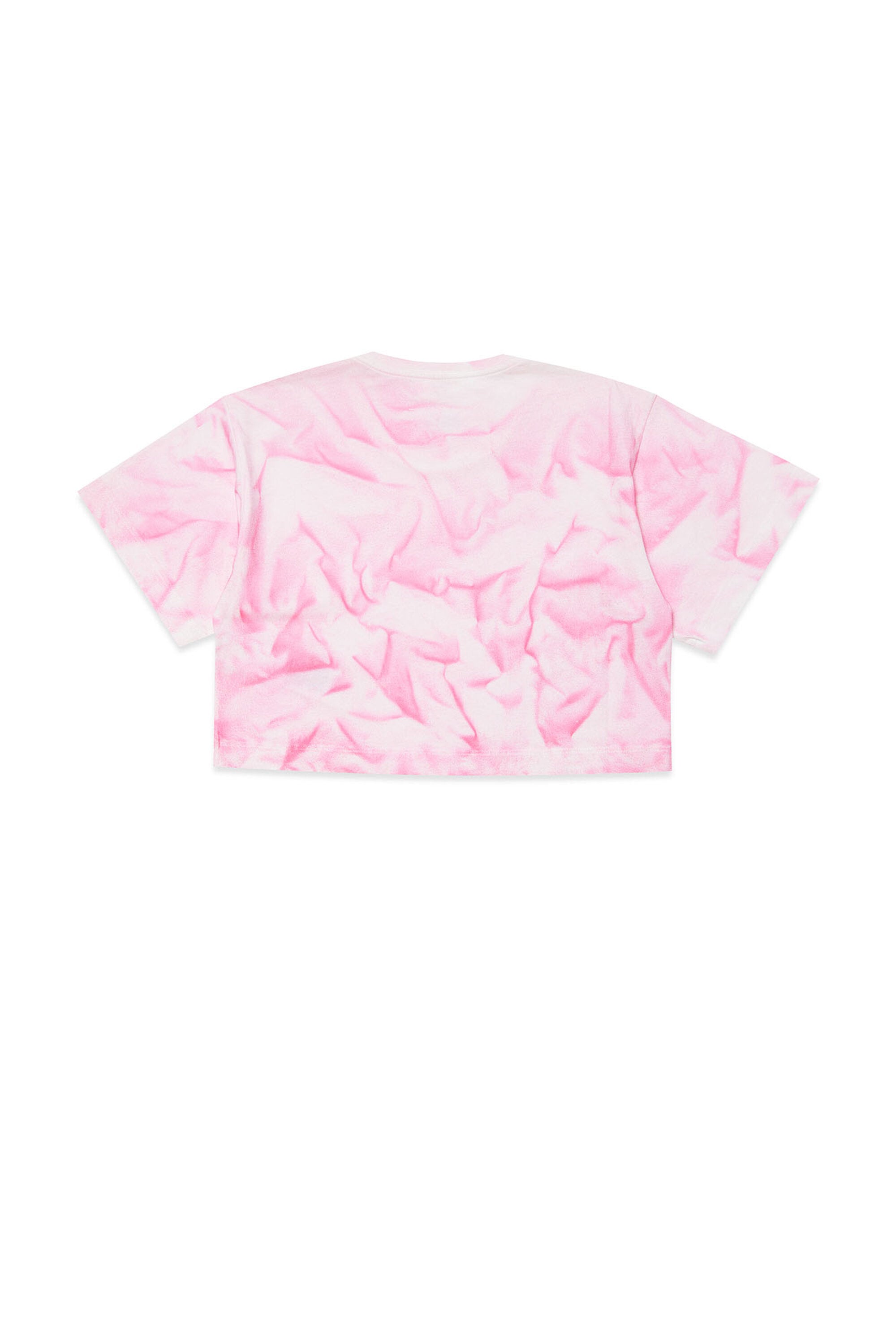 Spray effect cropped t-shirt