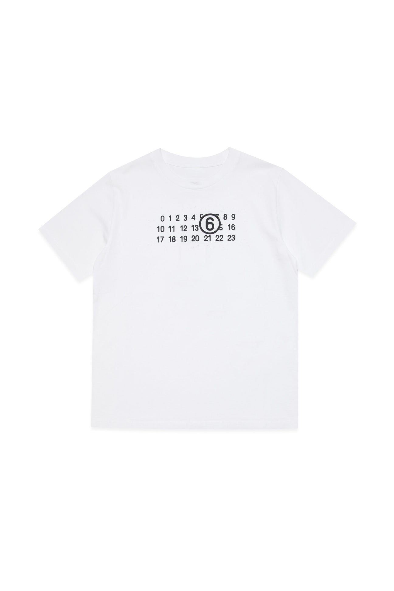 Torn T-shirt branded with numeric logo 
