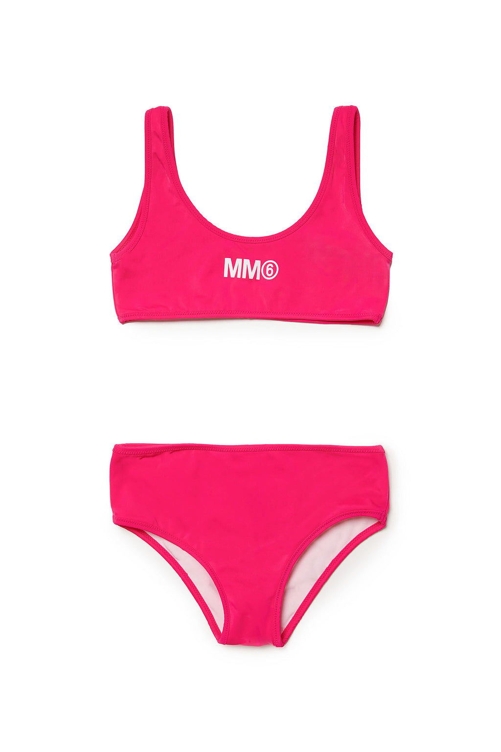 Costume bikini in lycra con logo MM6