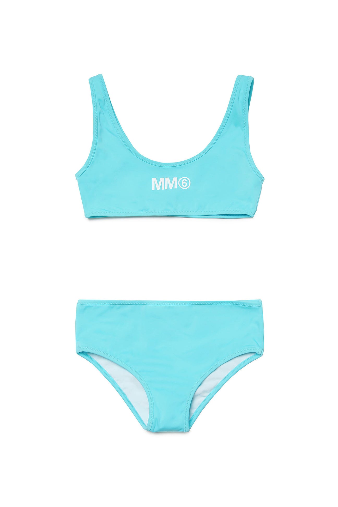 Costume bikini in lycra con logo MM6 