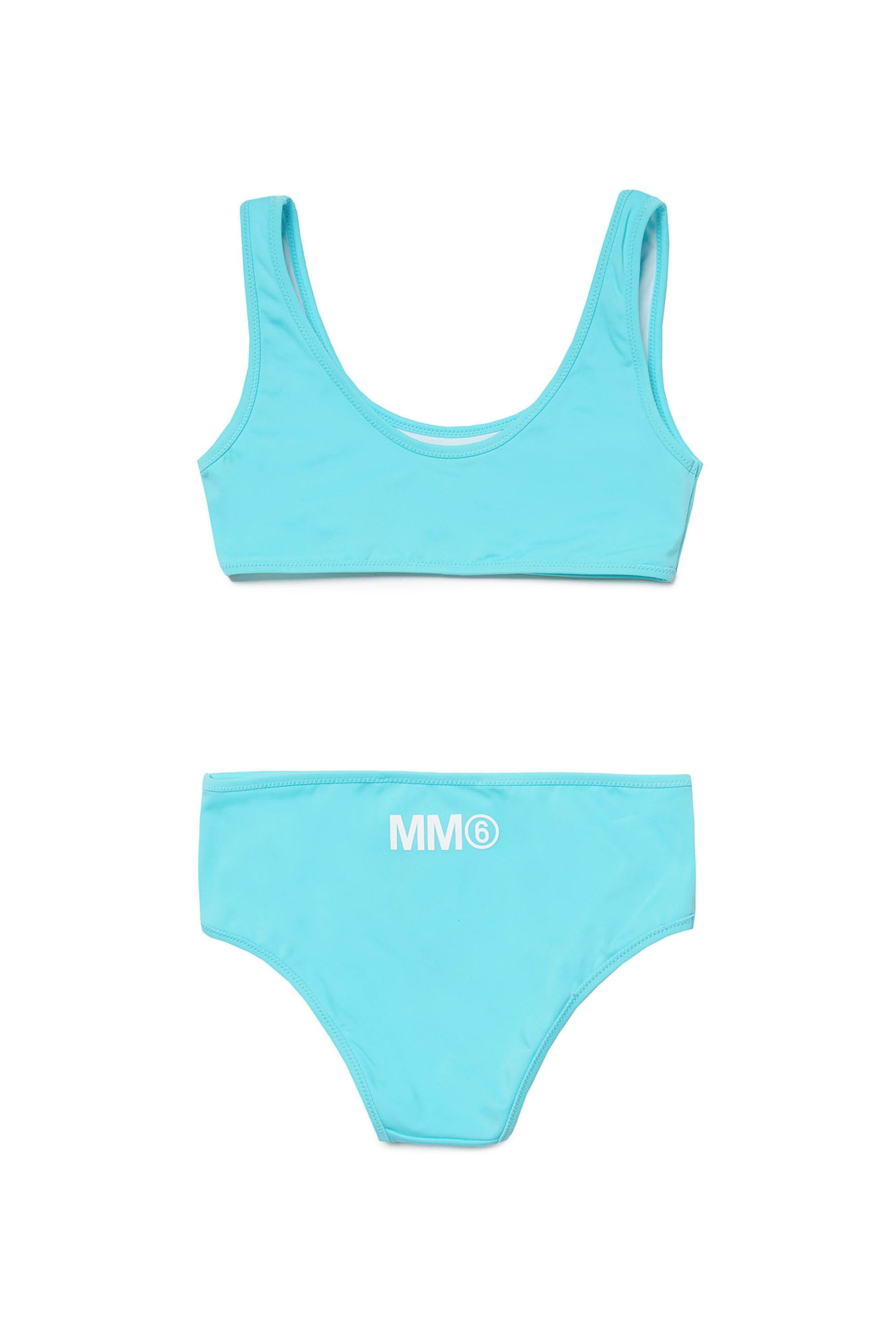 Lycra bikini swimsuit with MM6 logo