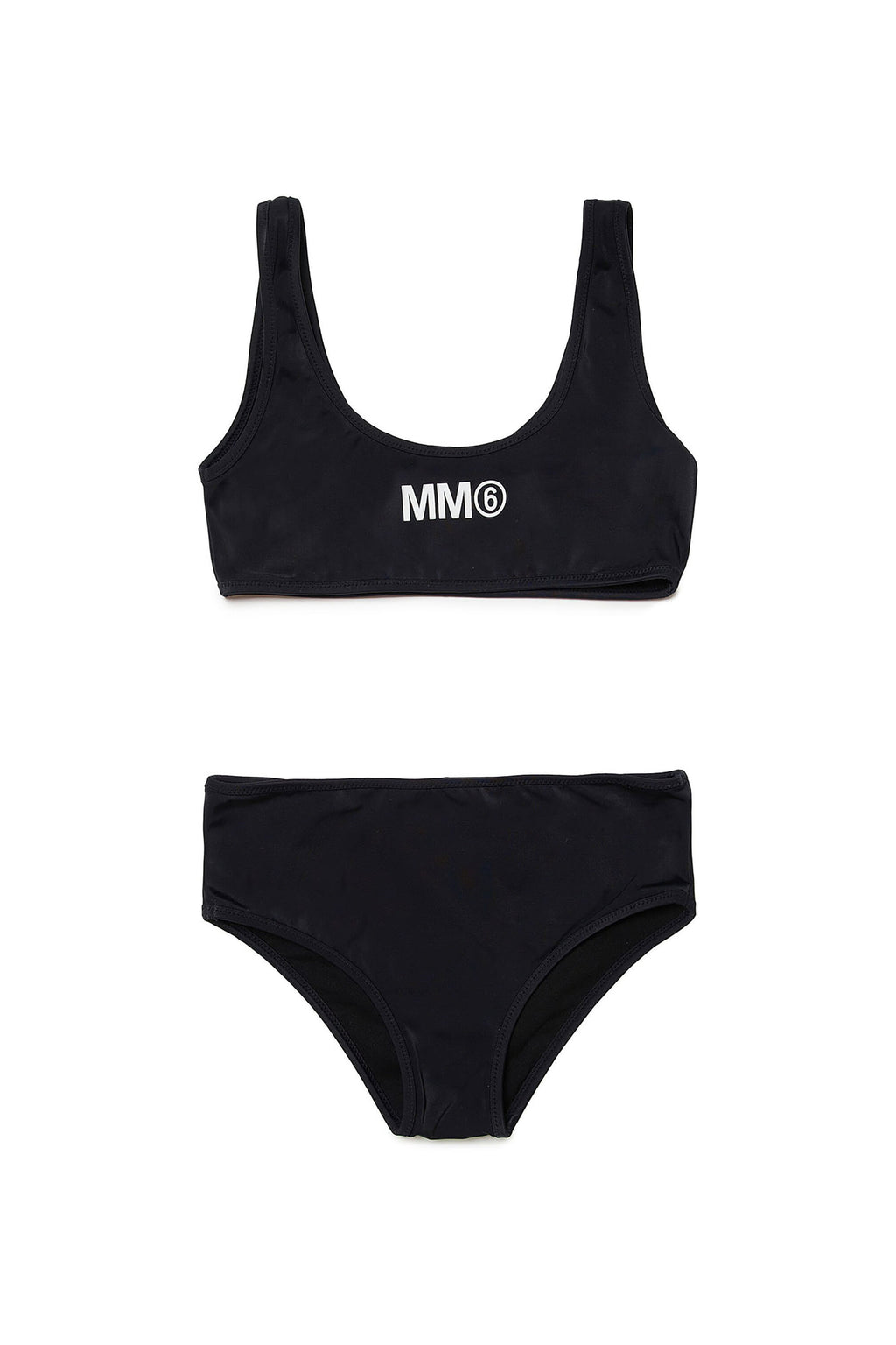 Costume bikini in lycra con logo MM6