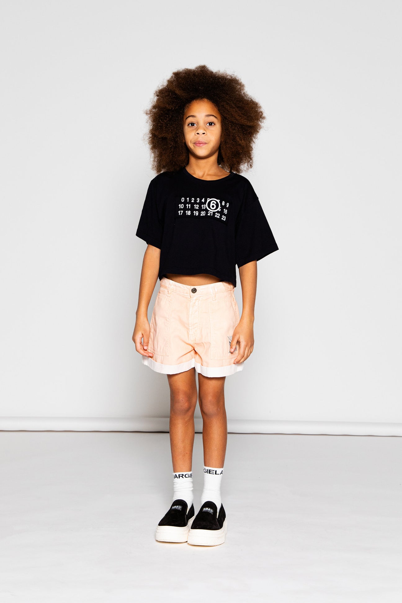 T-shirt cropped con numeric logo 