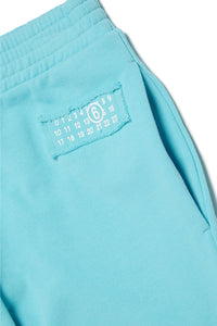 Fleece pants with numeric logo