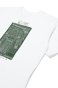 T-shirt with Maison print