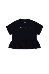 T-shirt with double flounce