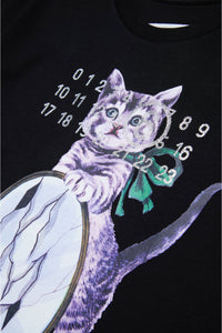 T-shirt con stampa Gattino