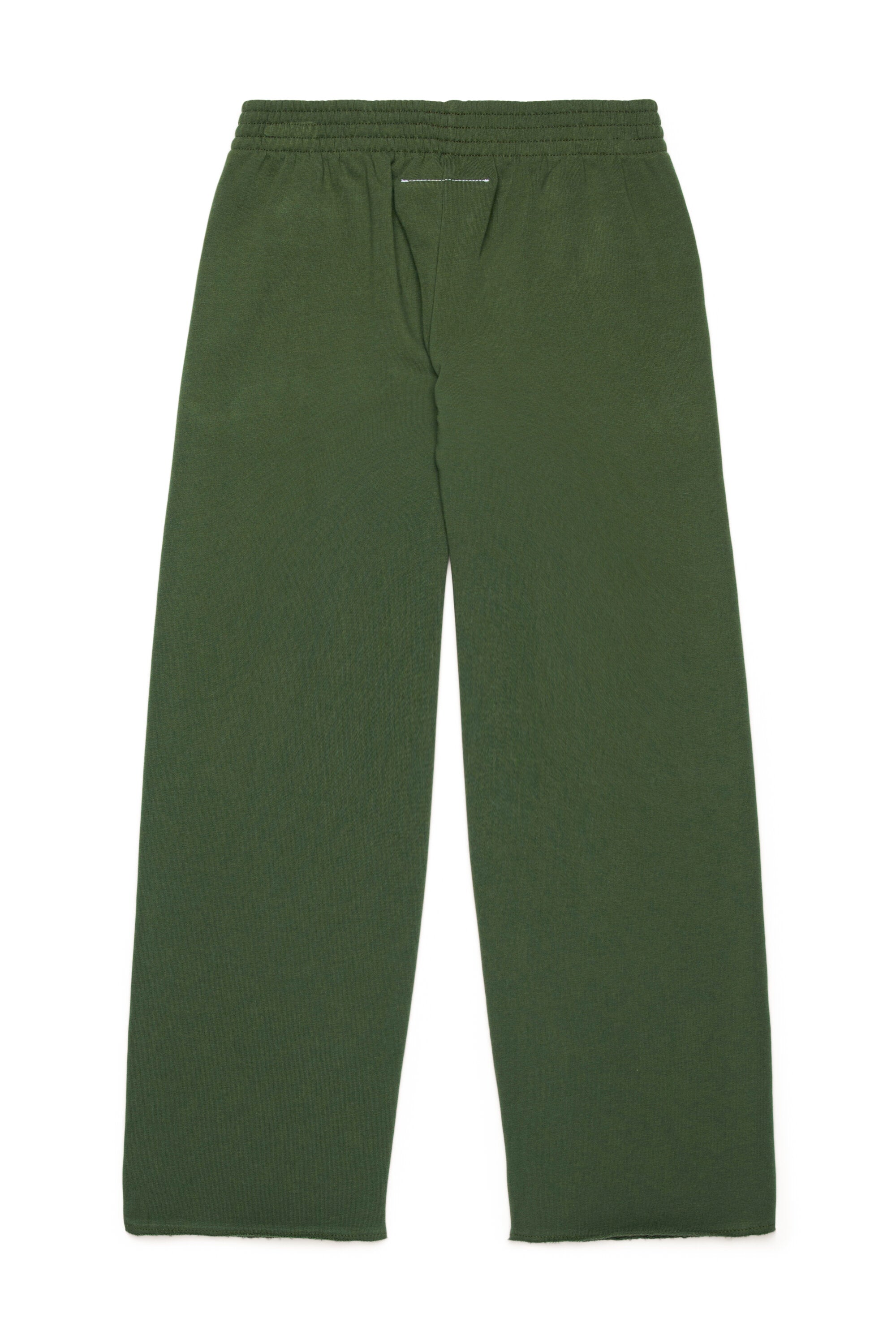 Fleece trousers with diagonal zips