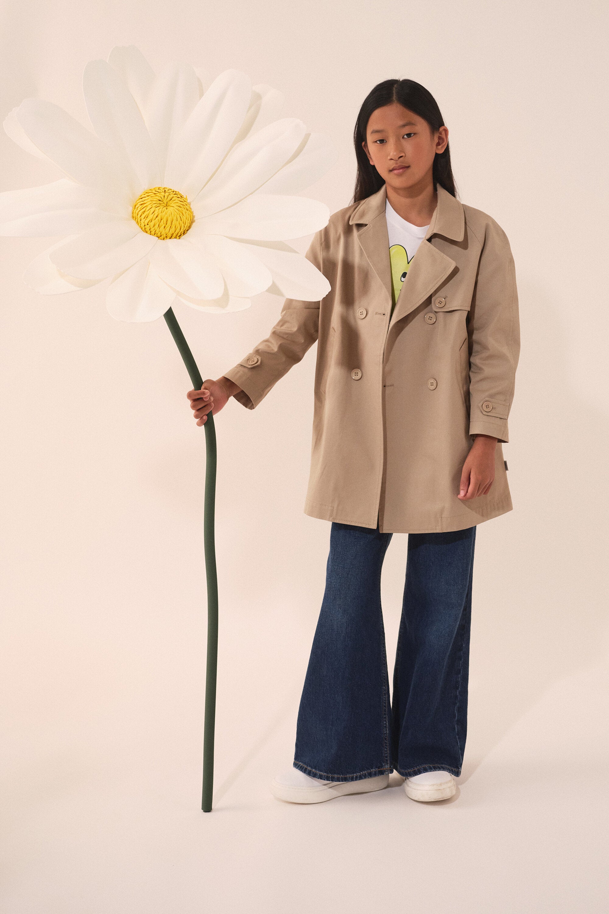 Giacca trench doppiopetto re-cut