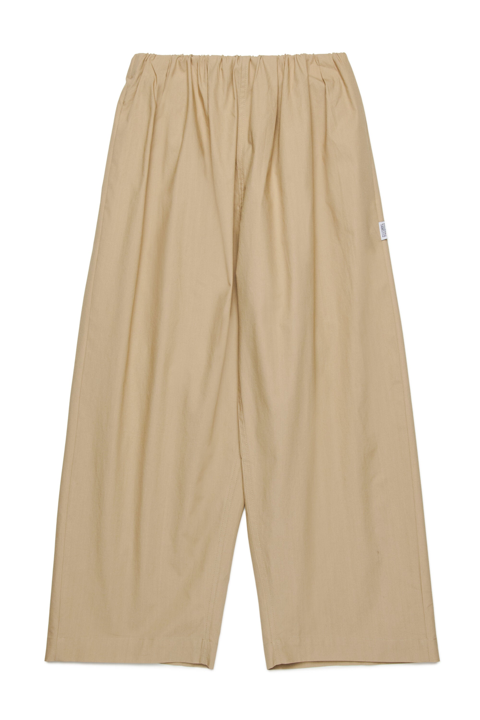 Pantaloni wide leg con arricciature