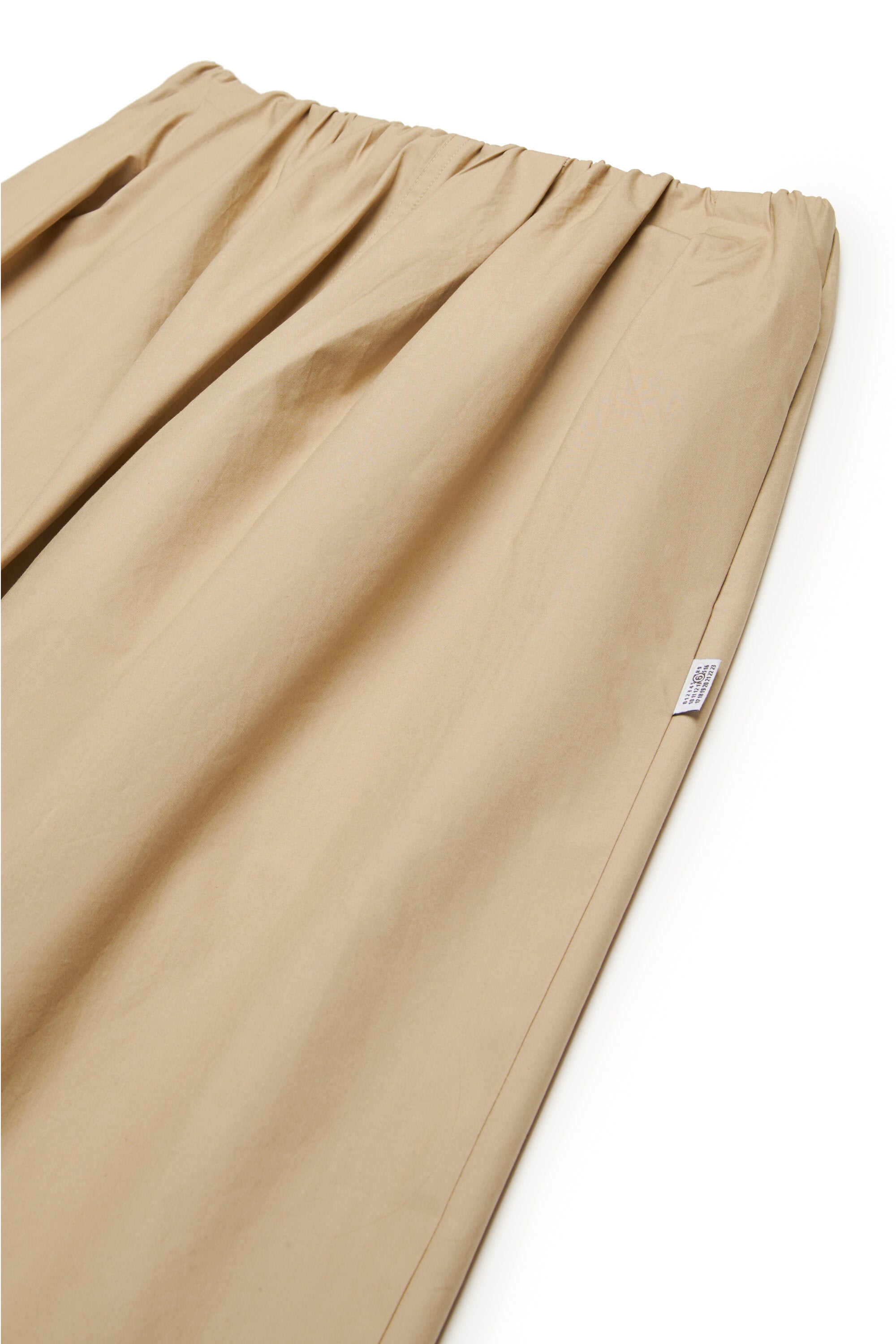 Pantaloni wide leg con arricciature