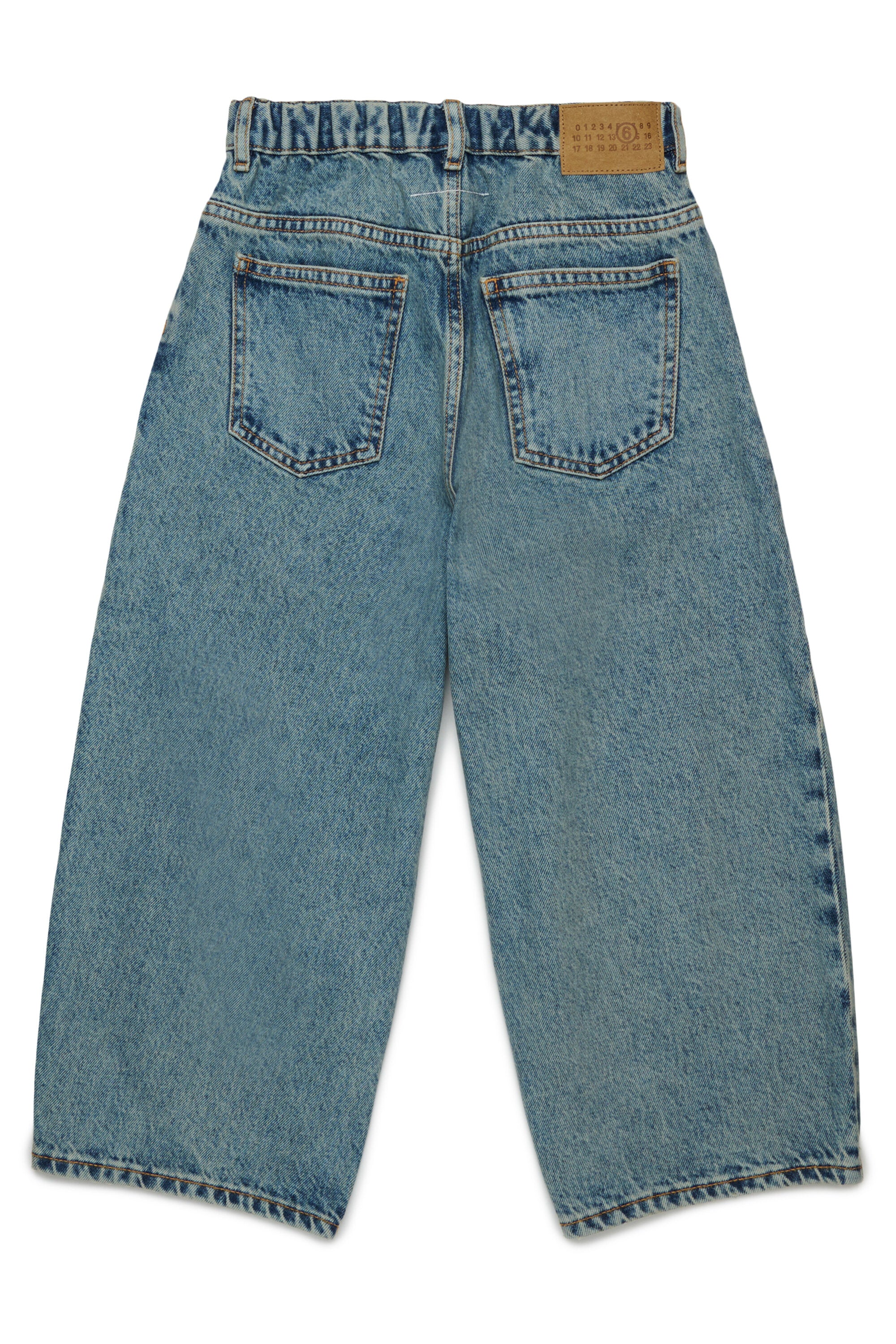Jeans relaxed blu medio effetto palloncino