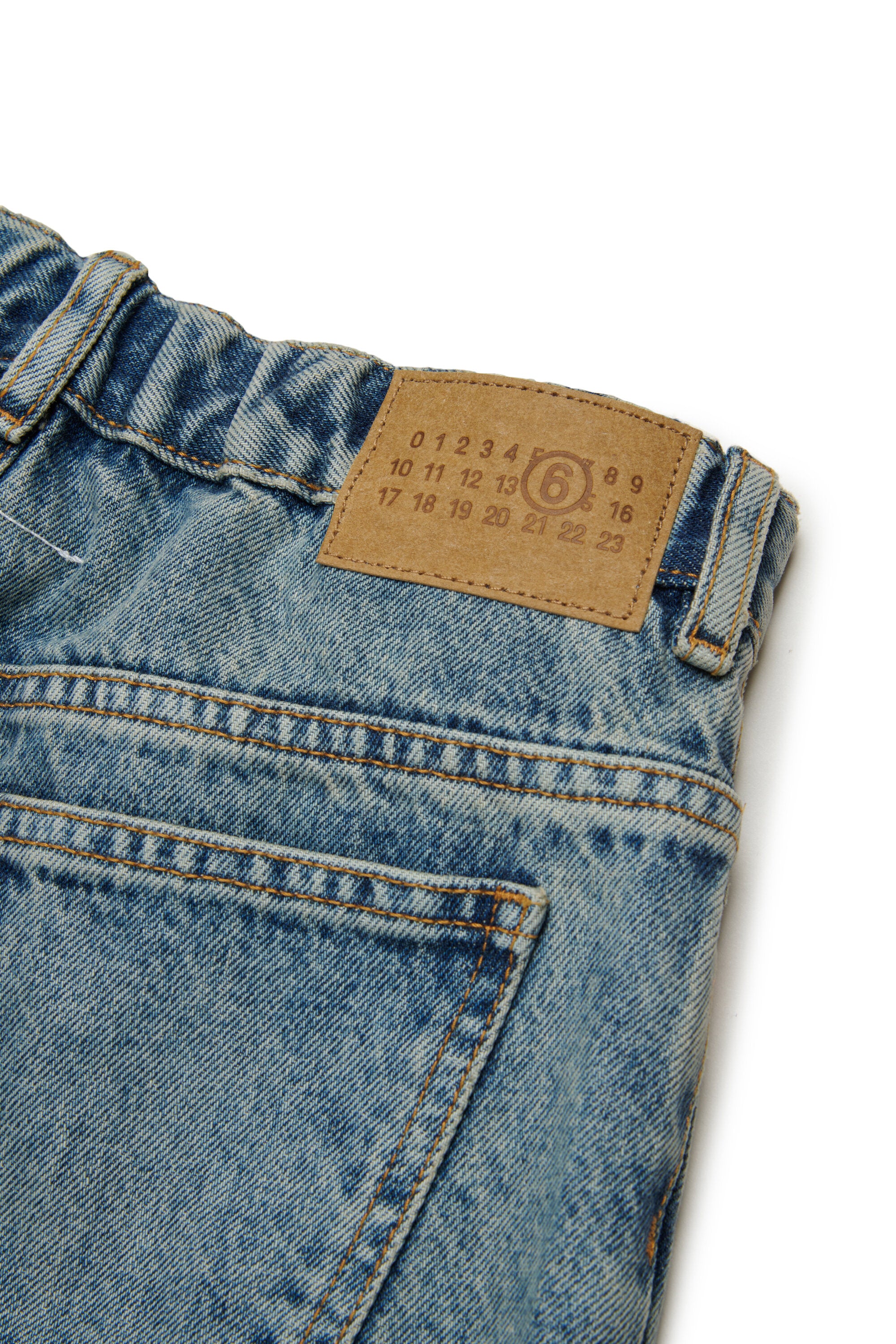 Jeans relaxed blu medio effetto palloncino