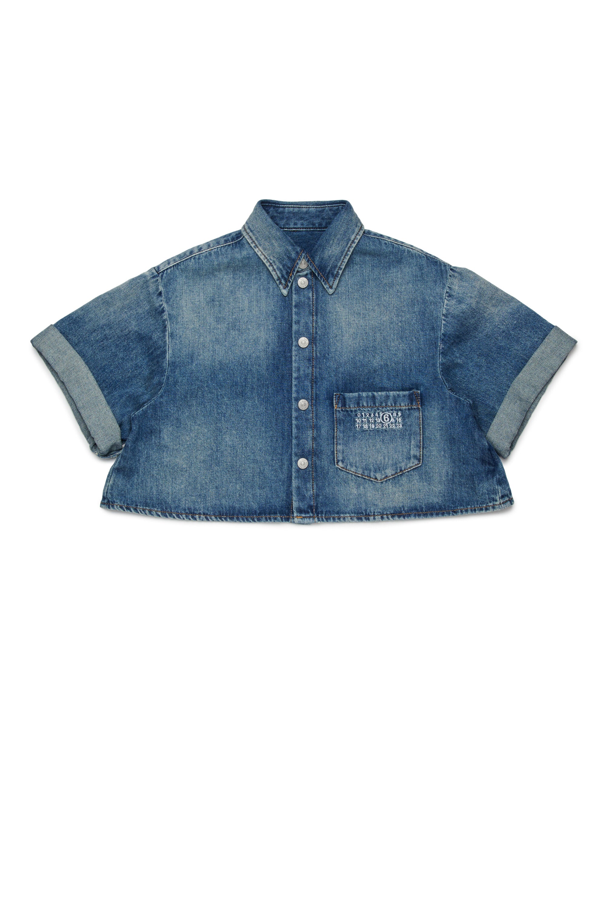 Denimhemd mit Logo