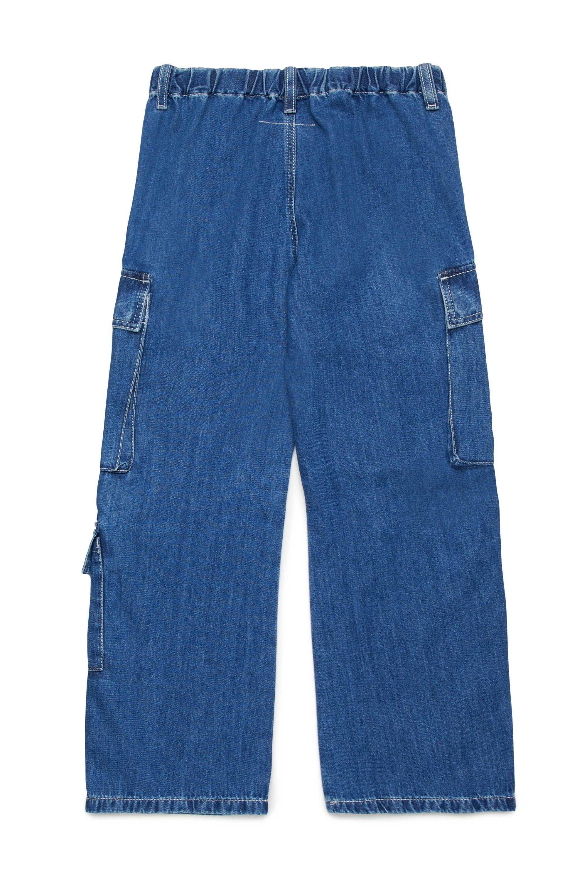 Jeans cargo blu medio con Numeric logo