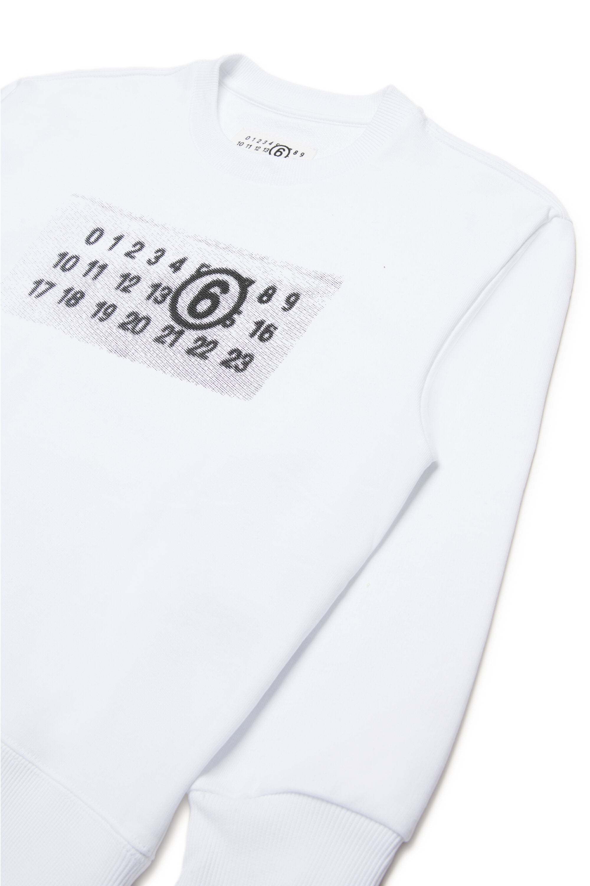 Felpa girocollo con Numeric Logo Pixel