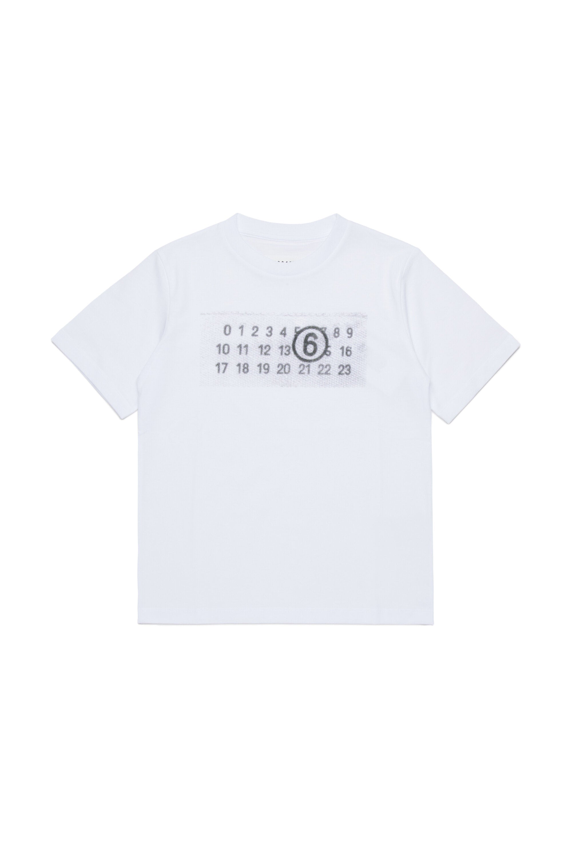MM6 teen's jersey Numeric Logo T-shirt | BRAVE KID